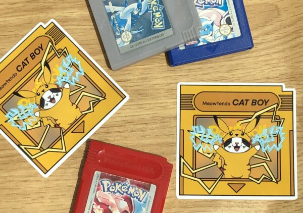 stickers Pokémon cartouche jaune