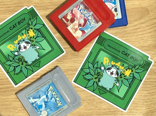 stickers Pokémon cartouche verte