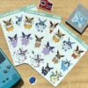 planche stickers Pokémon Evoli-tions