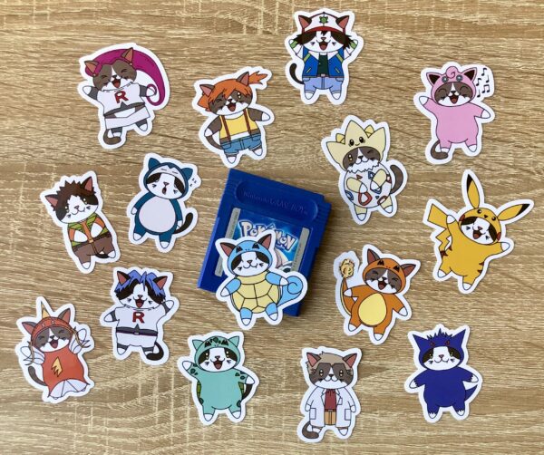 Mini stickers Pokémon + personnages cultes