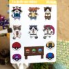 planche stickers Pokémon personnages
