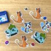 stickers starter pack Pokémon Bulbizarre Salamèche Carapuce