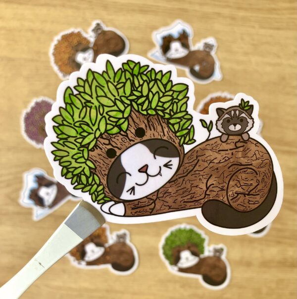 stickers Groot en été (feuilles vertes)
