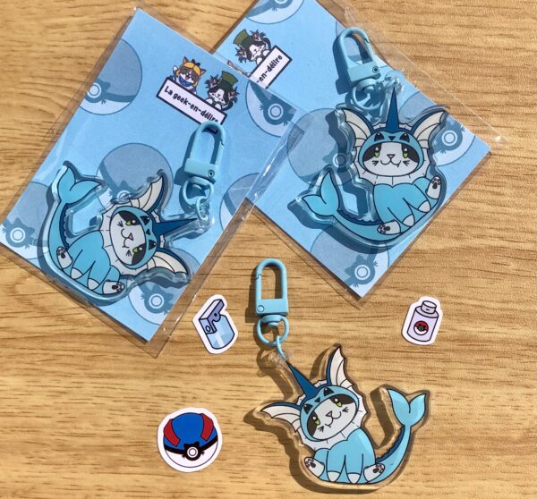 porte-clés acrylique Aquali Pokémon