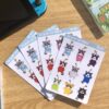 planche de stickers Pikmin