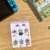 planche de stickers personnages Pikmin