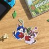 stickers Pikmin bleu et blanc avec cerises