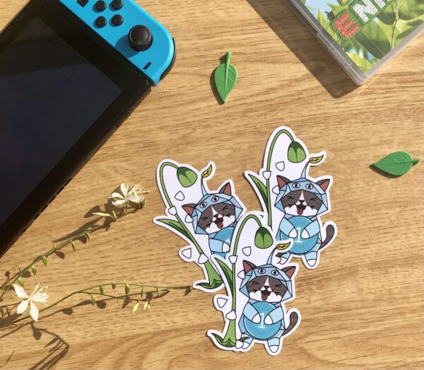 stickers Pikmin glace et jeton fleur