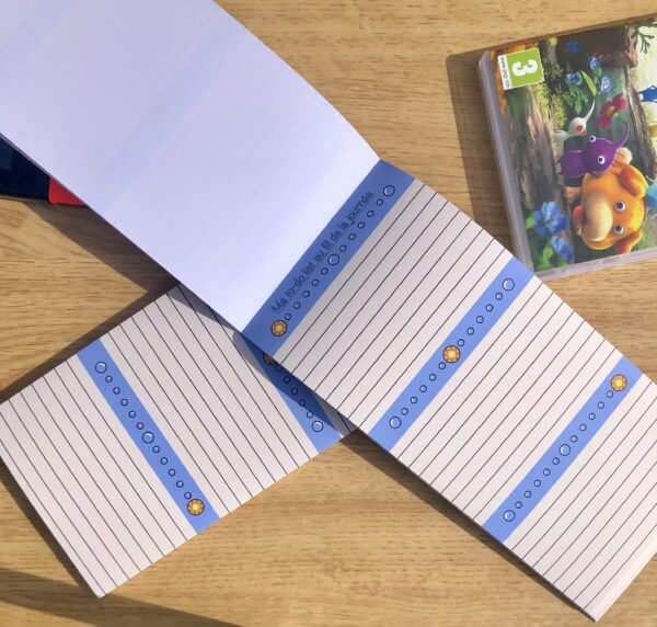 blocs-notes To do list Pikmin ouvert