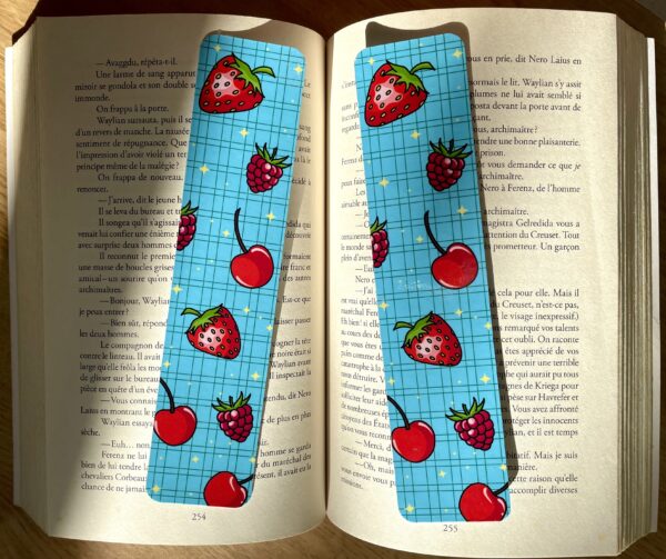 Marque-pages Fruits rouges - Collection Pause gourmande