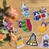 lot de stickers individuels Pikmin
