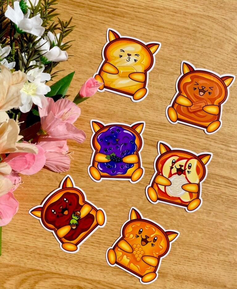 Stickers individuels Toasty Cat - version sucrée - Collection Pause gourmande