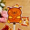 Stickers individuels Toasty Cat Speculoos - Collection Pause gourmande
