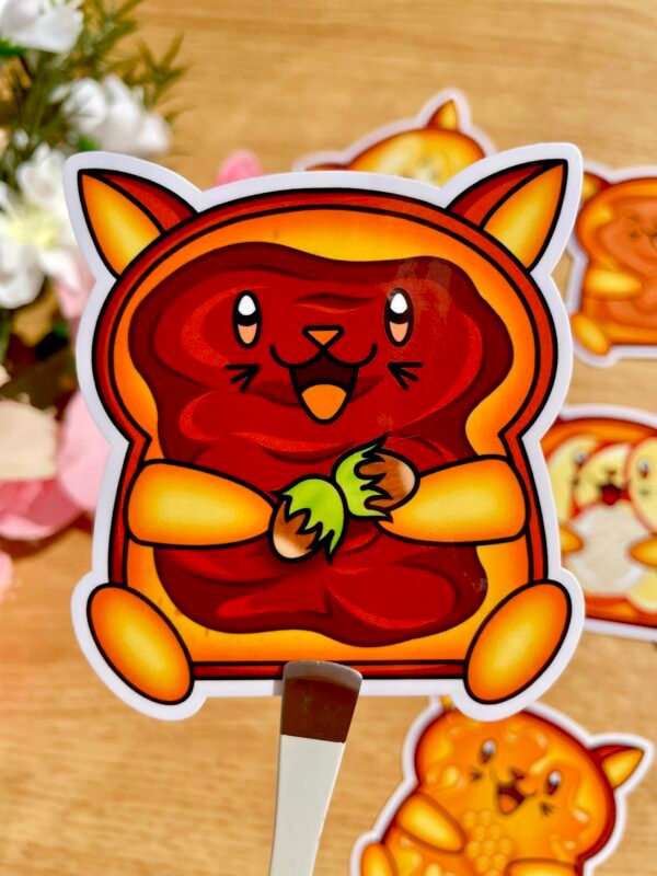 Stickers individuels Toasty Cat Nutella - Collection Pause gourmande