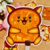 Stickers individuels Toasty Cat Miel - Collection Pause gourmande