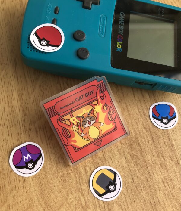 Pin's cartouche game boy Pokémon rouge