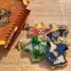porte-clés 4 maisons Poudlard Harry Potter