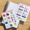 planche de stickers Bujo Pikmin