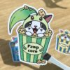 stickers Pokémon Pawp corn Gén. 2 Germignon