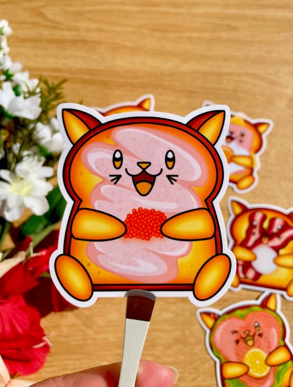 Stickers individuels Toasty Cat Tarama - Collection Pause gourmande