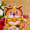Stickers individuels Toasty Cat Jambon oeuf - Collection Pause gourmande