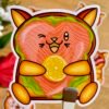 Stickers individuels Toasty Cat Saumon - Collection Pause gourmande
