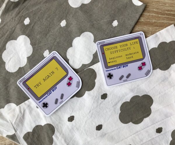 stickers Game Boy Choose your level + Try again