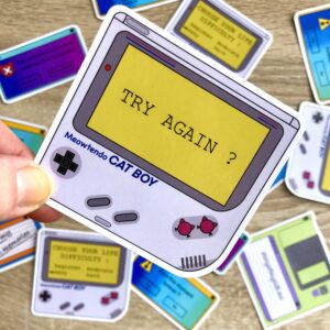 stickers Game Boy Try Again