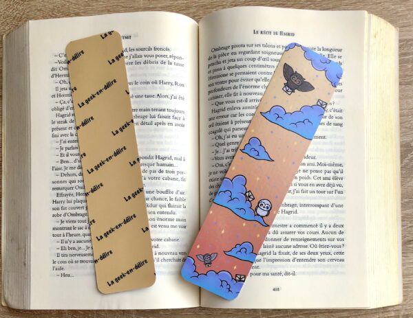 marque-pages Hiboux messagers Harry Potter recto verso