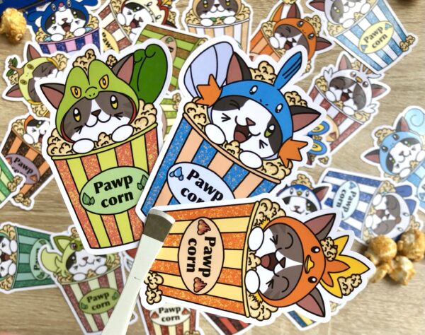 stickers Pokémon Pawp corn Gén. 3 Arcko Gobou Poussifeu
