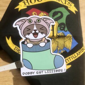 stickers Dobby est libre Harry Potter
