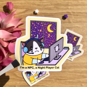 stickers NPC Night Player Cat