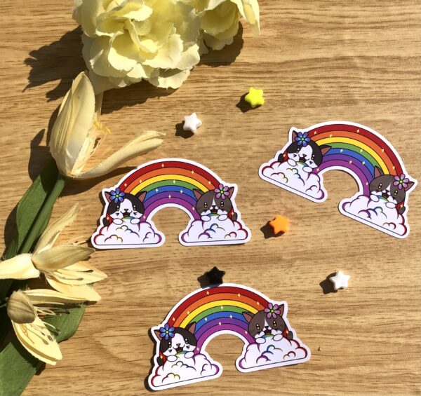 stickers Rainbow by day