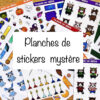planches de stickers assortiment mystère
