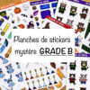 Planche de stickers mystère Grade B
