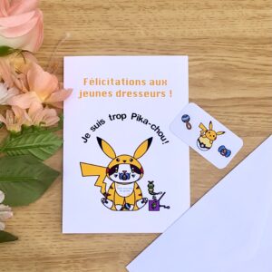 Carte Félicitations Pikachu