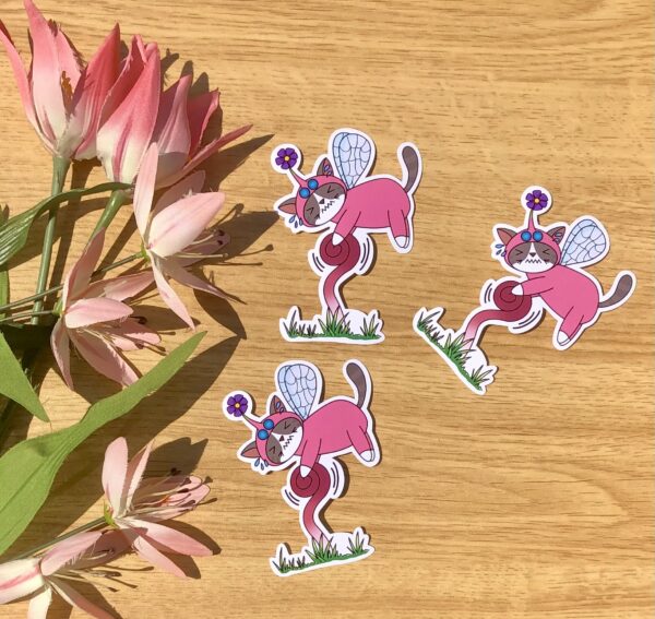 stickers individuels Pikmin rose