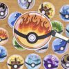 stickers Pokéball type feu
