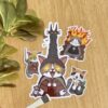 lot de stickers Hobbits V2 - Seigneur des Anneaux - Frodon