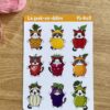 planche de stickers Fruity Cats