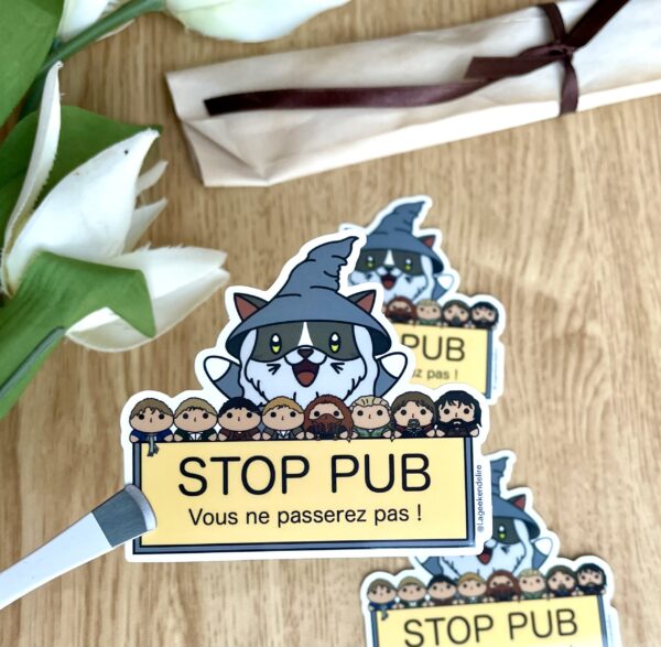 stickers Communauté de l'anneau STOP PUB