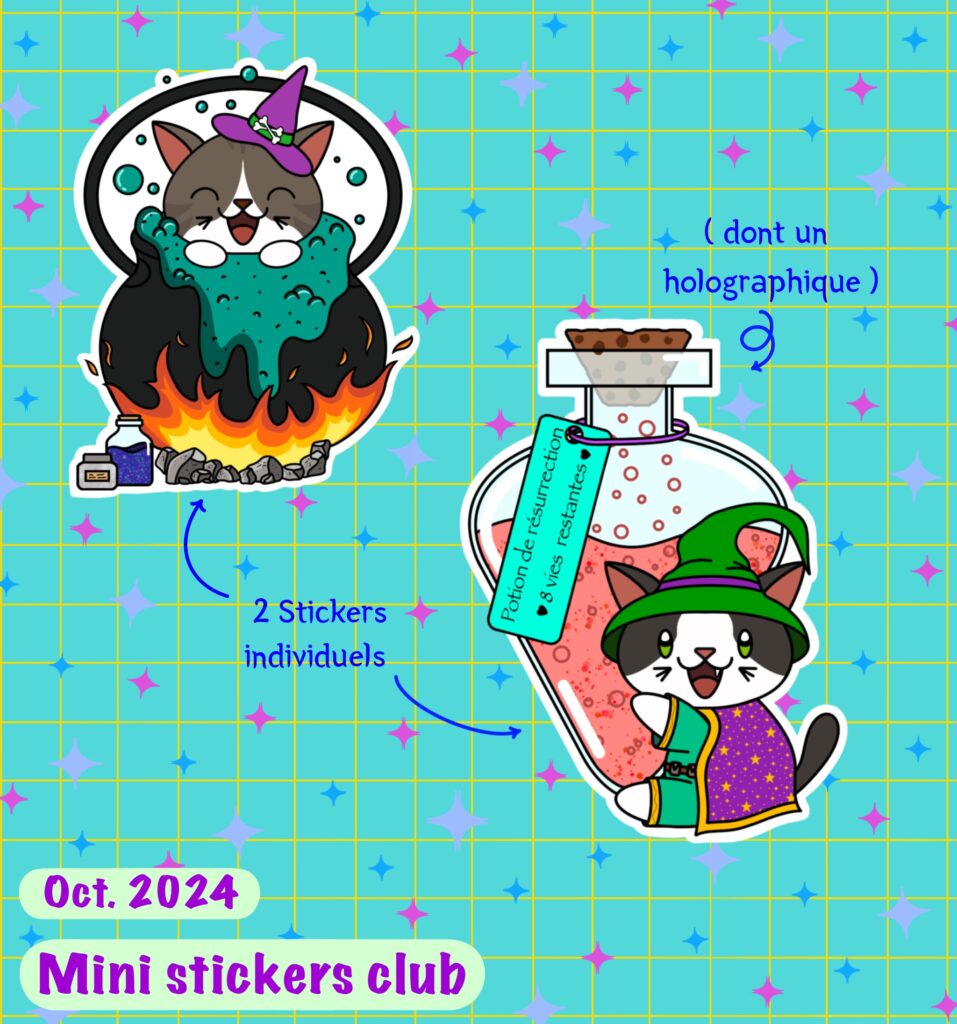 Mini stickers club - Octobre 24 - Fantastiques potions