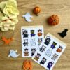 planches de stickers Halloween Party