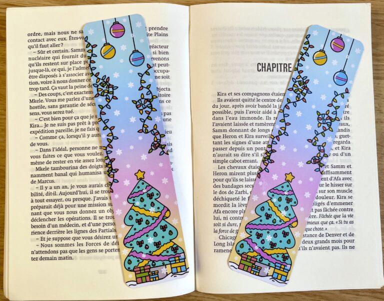 Marque-pages Joyeux Noël - Collection Noël Pastel