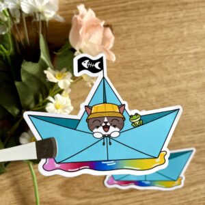 Stickers Bateau de papier