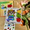 Mini collection Sweet Apple - sticker individuel holographique