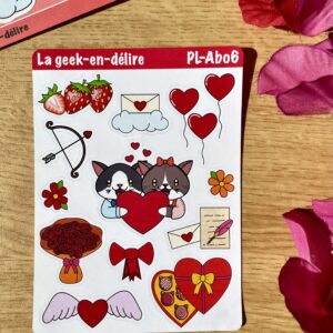 Mini collection Valentine's Day - planche de stickers
