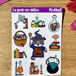 Mini collection Fantastiques potions - planche de stickers