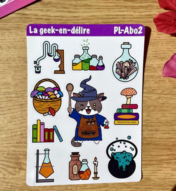 Mini collection Fantastiques potions - planche de stickers