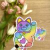 Stickers individuels Maneki Neko Arc-en-ciel - Collection Asia Mania